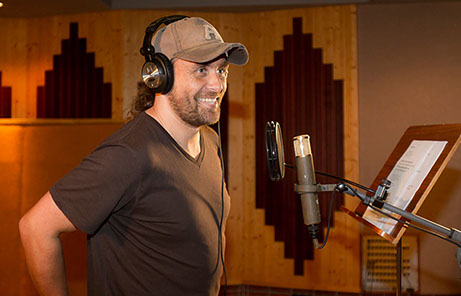 Foto von Jerry bei Studioaufnahmen